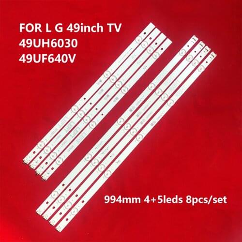 New 1set=8 PCS LED backlight strip for LG 49UH610A 49UH6100 49LF5100 49UH6030 49UF640V 49UF6407 49UF640 49LF510V