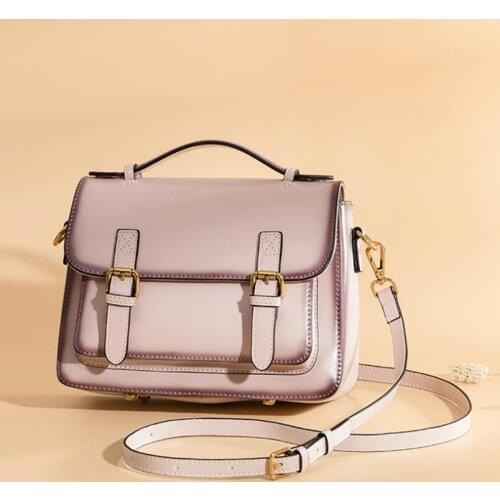 2021 New Ladies Vintage Tote Shoulder Bag Designer Brand Women Crossbody Handbags Genuine Leather Small Messenger Bag