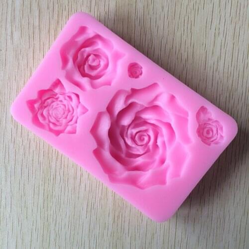 New 5 Roses Liquid Silicone Cake Mould M134