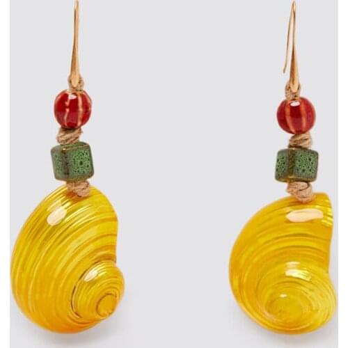 2021 New Arrival Earing Pendientes Brinco Conch Earrings With Europe And The Cross-border Natural Shell Pendant Adorn Article