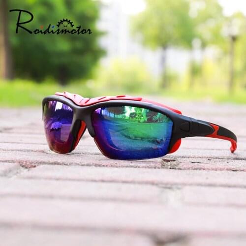 Roidismtor UV400 Cycling Eyewear Gradient Outdoor Sport Mountain Bike Bicycle Glasses 6 Colors Cycling Glasses Windproof Googles