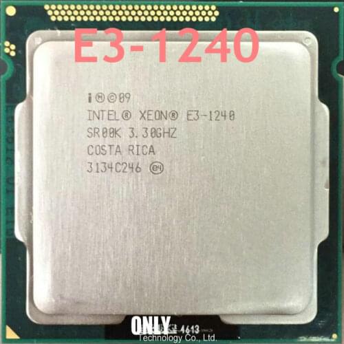 Original Intel Intel Xeon E3-1240 3.3GHz SR00K Quad-Core 8M Cache LGA 1155 CPU Processor E3 1240