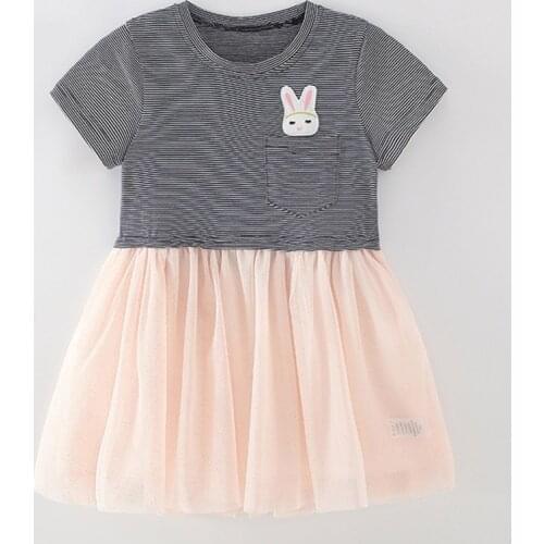 1-7Y Baby Girl Clothes Brand Quality 100% Cotton Children Princess Gauzy Dress Infant Bebe Kids One-piece Summer Dress for Girls