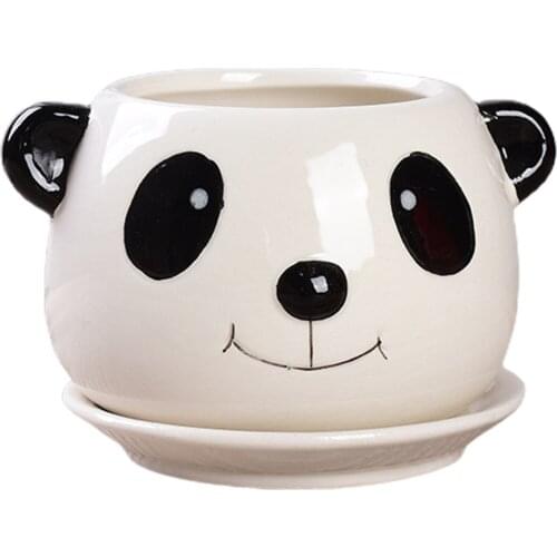 Succulent Plant Pot Pots Flowerpot Home Decoration Container High Temperature Resistance Cute Gift Animal Drainage Cactus Bear