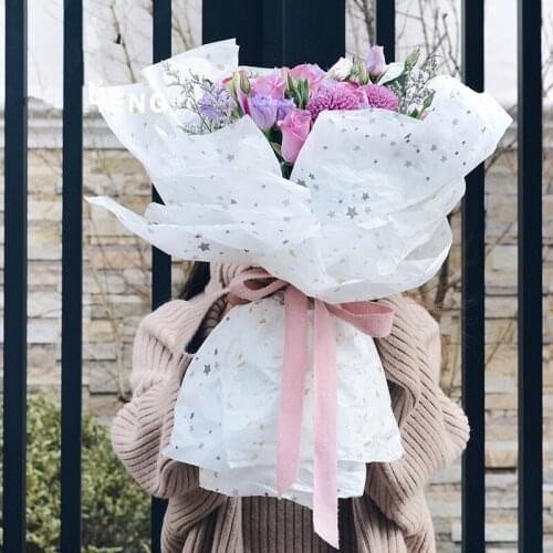 20pcs Multicolor Tissue Paper Flower Wrapping Paper Gift Packaging Craft Paper Roll Wine Packing Material