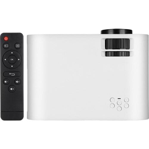 US Plug 1080P LED Projector Support with Android 6.0 System Multiple Ports for Office Home Theater White/Black (Android Version)