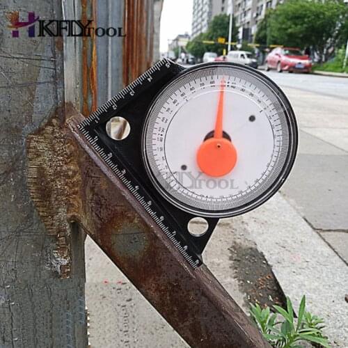 High Precision Mini Tilt Level Ruler Measuring Instrument Magnetic Protractor Angle Meter Slope Pointer Inclinometer