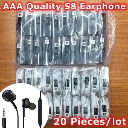 20Pcs/lot in-ear Earpiece IG955 3.5mm For Samsung S8 Earphone Wired Earbuds With Mic For iPhone Xiaomi Smart Phones Black White