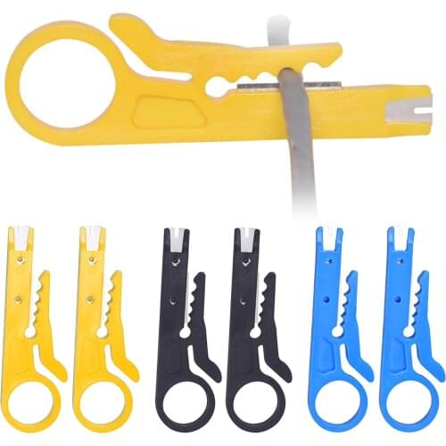 3PCS Portable Wire Stripper Knife Crimper Pliers Crimping Tool RJ45 Network Cable Stripping Wire Cutter Cut Line Tool
