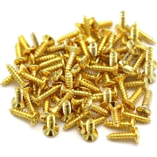 50 pcs Guitar Pickguard Backplate Jack Plate Screws