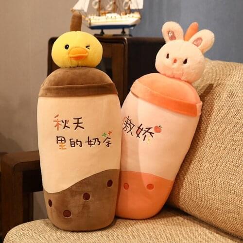 55cm Lovely cartoon animal rabbit duck Long pillow Office nap pillow Home decoration kids birthday gift