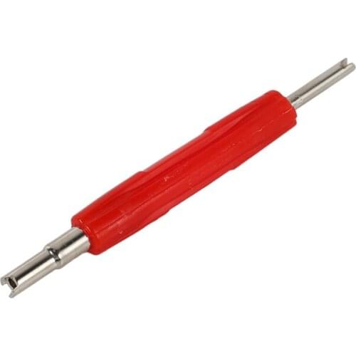 Car Bikes Red Plastic Grip Tyre Valve Core Remover Removal Tool Key