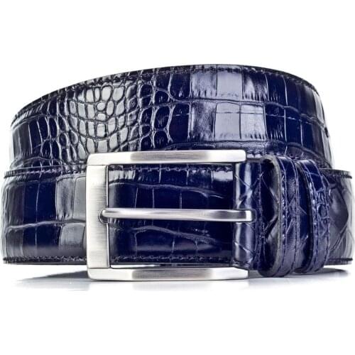 Babba Cabani Mens 3.5 CM Stitched Classic Belt with Stainless Nickel Buckle. Stylish 2021