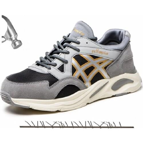 Brand Work Safety Boot Steel Toe Safety Shoes Men Boots Outdoor Anti-puncture Indestructible Shoes Work Sneakers Men Shoes 2021