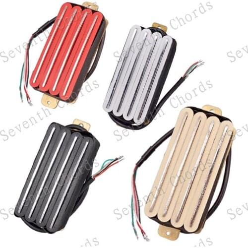 Four-track electric guitar dual coil pickup 4-track dual pickup four-core line can cut single effect