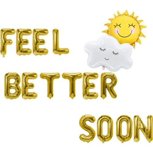 Feel Better Soon Mylar Foil Balloon Cheer Up a Friend or Loved One with this Gift Party Decoration Balloons