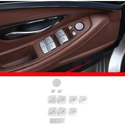For BMW X1 X2 X3 X4 X5 X6 F48 F47 F25 F26 F15 F16 stainless steel window button decoration patch car interior accessories