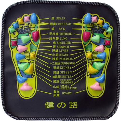 Foot Massage Pad Chinese Health Care Reflexology Walk Stone Pain Relieve Mat Pad Acupressure Relax Massage Pad Foot Spa