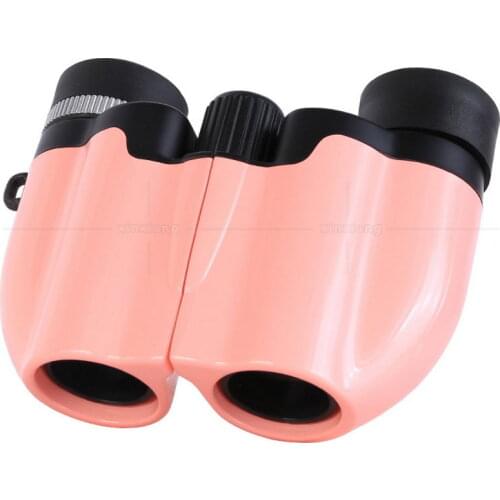 Red White 8X 22mm Lens Focus Adjustable Pocket Children Student Educatioanl Toys Binoculars Telescope Outdoor Travel Telescope