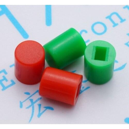 400pcs Switch cap A06 button switch cap 6*7 Red/Green square hole for 8.5*8.5 8*8 7*7 5.8*5.8 switch