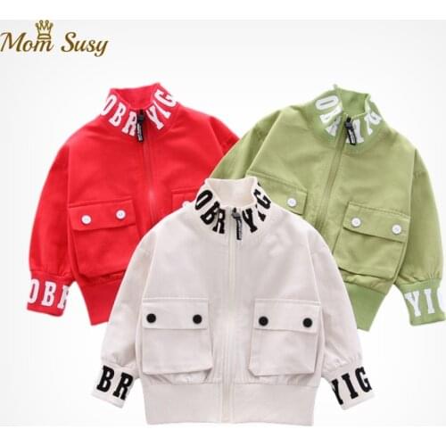 Baby Boy Girl Bomber Jacket Cotton Infant Toddler Windbreaker Child Sport Coat Autumn Spring Baby Outwear Chaqueta Clothes 1-5Y