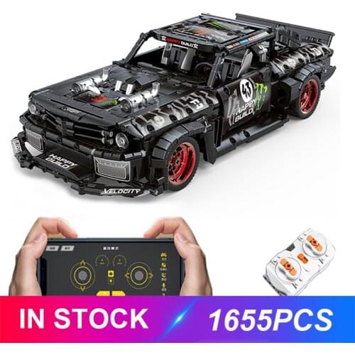 LepinBlocks 1655pcs Car Model Compatible MOC-22970 Ford Mustang Hoonicorn Building Bricks Children Educational Toy Birthday Gift