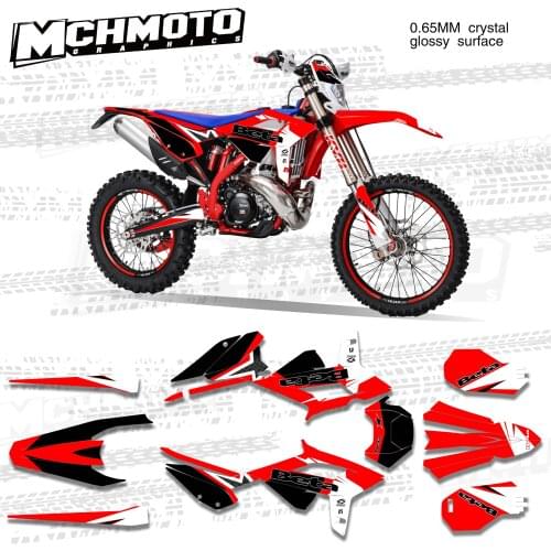 MCHMFG Motorcycle Team Graphic Decal & Sticker Kit For BETA RR 20-22 2020 2021 2022 Sticker