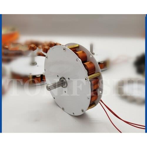 Micro-disc type with iron core generator strong magnetic low-speed high-power multi-pole three-phase AC generator