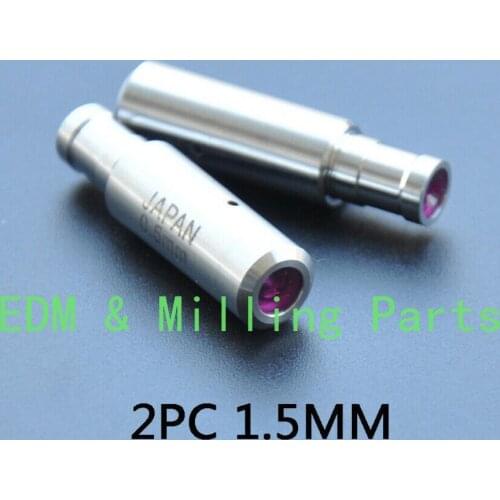 2PCS CNC 1.5MM Ruby Ceramic Electrode Guide EDM Wire Cut Drilling Machine Parts For EDM Wire Cut Mill Part