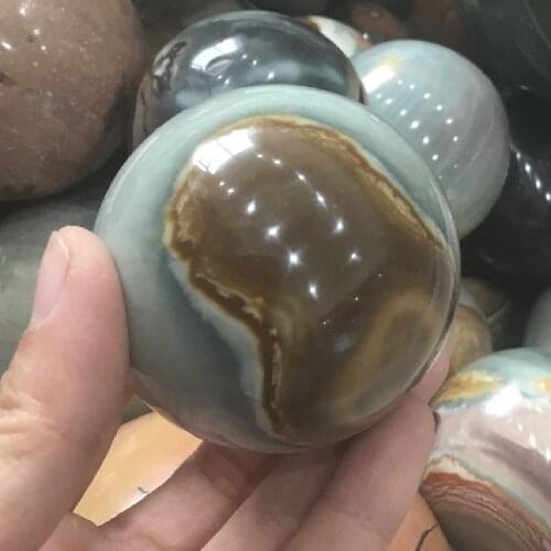 Natural Polished Ocean Jasper Crystal Ball Crystal Spheres