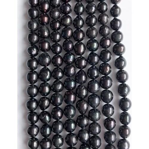 12-13mm black color edison natural freshwater pearl strand wholesale string for jewelry making
