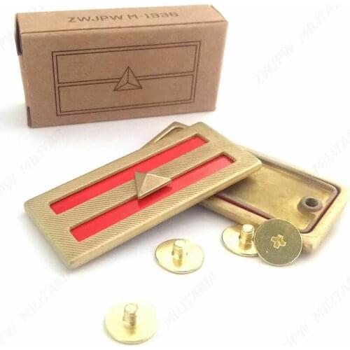 One star) WW2 CHINESE ARMY LIEUTENANT IRON PLATE COLLAR & STAR VETERAN GIFT Soldier Military War 5605101