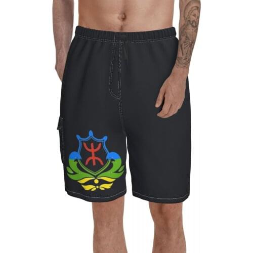 Pocket beach pants Amazigh Colorful Graphic North Africa Berber Gift Beach Berber Amazigh Flag Breathabl Novelty Hawaii Pants