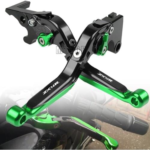 For Kawasaki ZX14R ZX-14R 2006 2007 2008 2009 2010 2011 2012 2013 2014 2015 2016 Motorcycle Adjustable Extendable Folding Lever