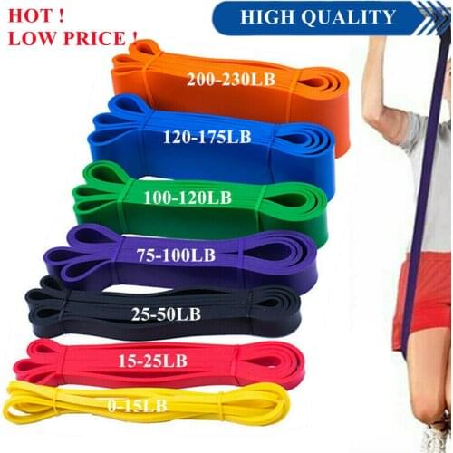 Unisex Fitness 208cm Rubber Resistance Bands Yoga Band Pilates Elastic Loop Crossfit Expander Strength gym Exercise Equipment
