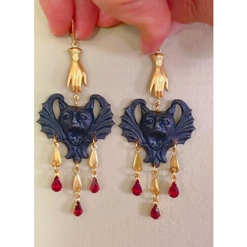 The Bram Stoker earrings,Goth Earrings,Gothic Gifts for Her