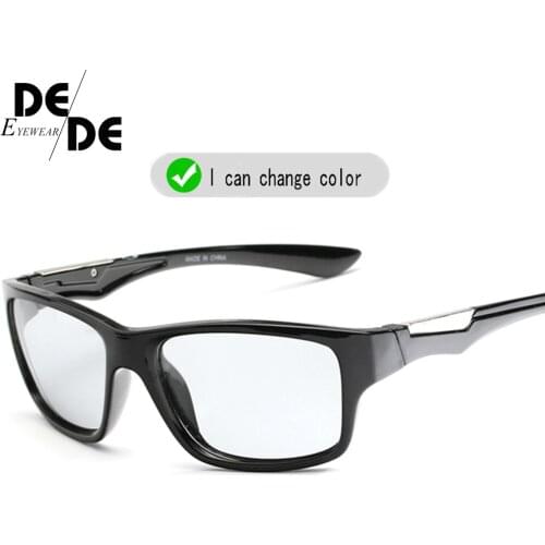 Hot Sale Photochromic Sunglasses Men Polarized Chameleon Discoloration Sun Glasses Outdoors UV400 Accessories
