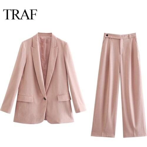 Женские деловые брючные костюмы TRAF China At AliExpress