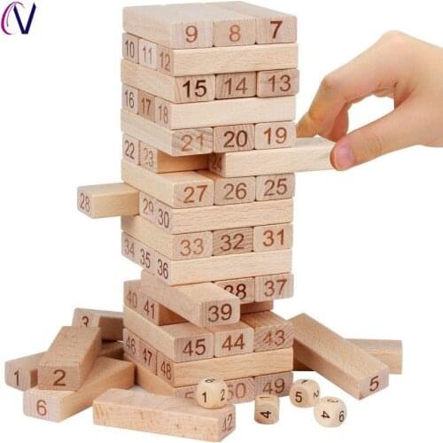 Pulling blocks, childrens overlapping music, sincere words, lovers, parent-child interaction toys, adult board games, stacked