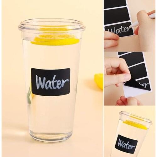 Waterproof Chalkboard Kitchen Spice Label Stickers Home Jam Jar Bottle Tags New Blackboard Stickers Convenience Stickers