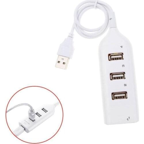 USB 2.0 High Speed USB Hub 4 Port Splitter USB Adapter Mini Hub Socket For PC Laptop Notebook Computer Windows Accessories