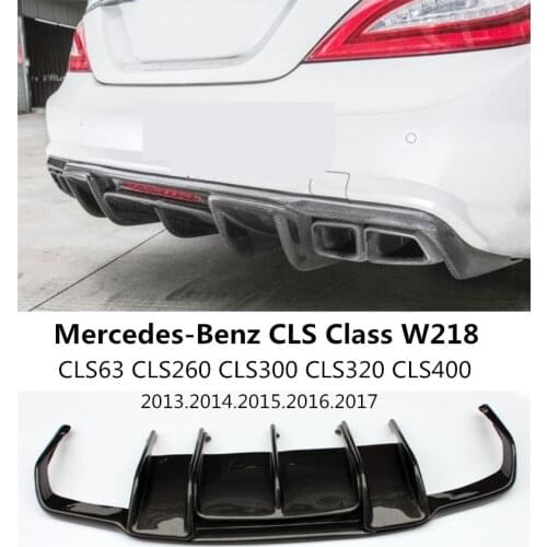 Carbon Fiber Rear Lip Spoiler For Mercedes-Benz CLS Class W218 CLS63 CLS260 300 CLS400 2013-2017 Car Bumper Diffuser Accessories