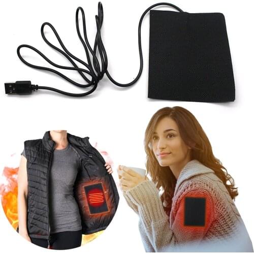 USB Charged Vest Down Jacket Heating Film Clothes Heating Pad Winter Electric Heating Sheet Heating Warmer Pads For Vest Jacket