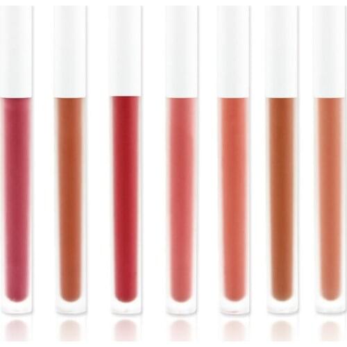 10 Piece Thin Tube Velvet Lip Gloss Non-stick Cup Long Lasting Liquid Lipstick Lip Makeup Cosmetics Private Label Wholesale