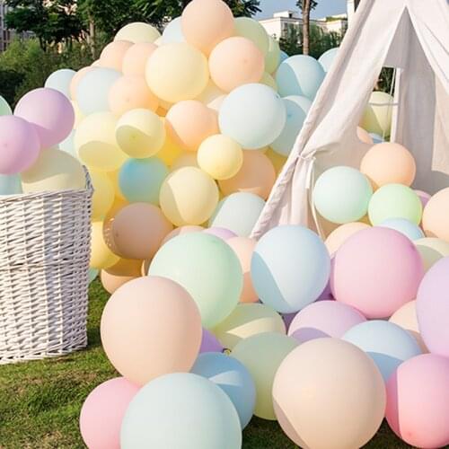 100pcs 5/10/12inch Macaron Latex Balloons Romantic Wedding Decoration Baby Shower Birthday Party Decor Clear Balloon Float globe