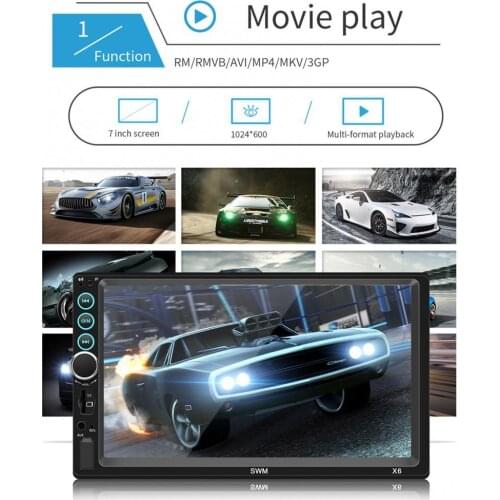 40% Hot Sales!!! 7 Inch 12V High Definition Car Bluetooth Hands-free RCA FM Radio MP5 Player