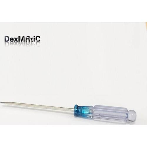 5pcs "-" one type small screwdriver transparent crystal handle 3*75MM