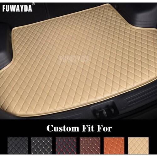 FUWAYDA car ACCESSORIES Custom fit car trunk mat for VOLVO S60 2010-2015 years travel non-slip waterproof Good quality