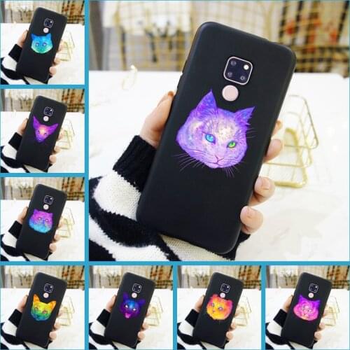 Purple Cat Cool Love Pink Back Cover For Huawei Mate 9 10 20 Lite Soft Silicone Phone Case For Huawei Mate 7 8 9 10 20 Pro