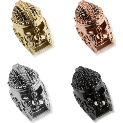 DIY Multi-color and Versatile Accessories Knight Helmet Necklace Earrings Bracelet Connector To Make Luxury Jewelry Accessories
